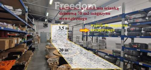 Na wynajem przestrzeń magazynowa o pow. 340m2