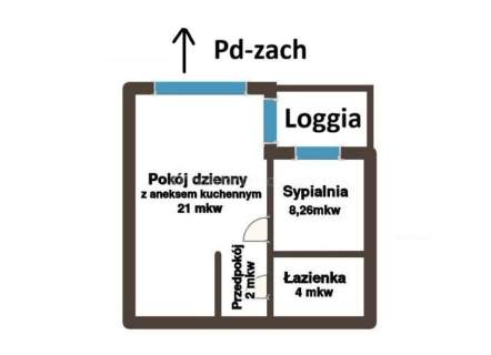 Wygodne 35 m - 2 pokoje, wynajem, Herbu Oksza