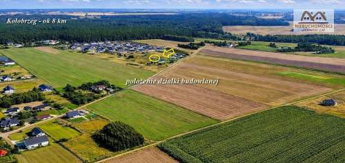 świetnie położona działka ok 8 km od Kołobrzegu