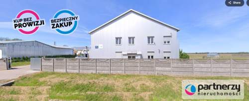 Hala 959m2 na działce 1,7HA koło Elbląga