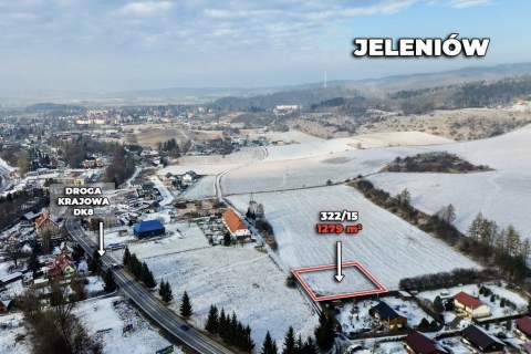 Działka budowlana z mediami, blisko DK8