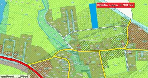 Działka rolna na sprzedaż, 8700 m2, Stramnica