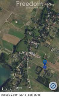 Działka pod dom/ rekreację   Liski, jezioro Garbas