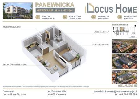 Lokal usługowy 47 m Katowice Ligota-Panewniki