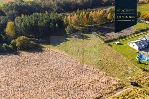 Działka budowlana 1434m2 przy lesie Trąbki Małe