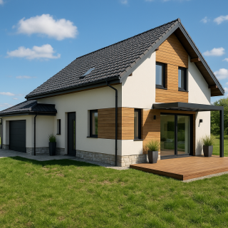 Nowy dom w Częstochowie / dom piętrowy 174m2