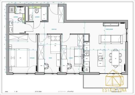4-pokojowe 76,68 m2 balkon Noho Lindego 2