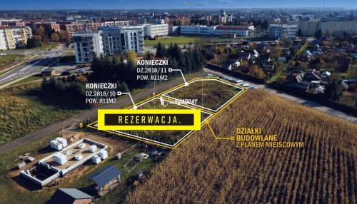 Działka budowlana w mieście.