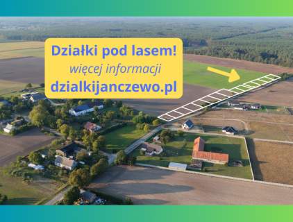 84zł/m2. Janczewo działka budowlana, las, jezioro