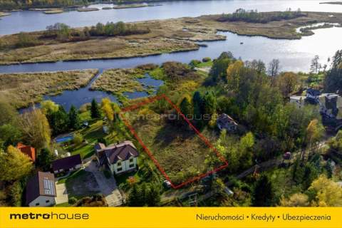 Działka nad Narwią z linią brzegową