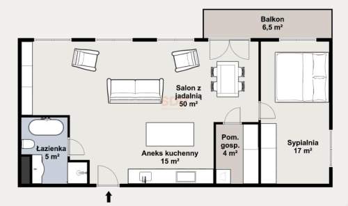 LOFT z balkonem i MP w centrum