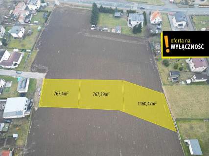 Przestronna działka 1164 m możliwość powiększenia
