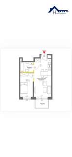 2-pokojowe mieszkanie   36,4 m balkon