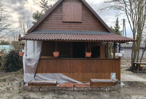 Działka ROD o pow.300m2 Domek letniskowy z poddaszem