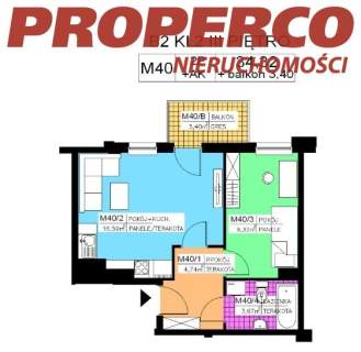 Mieszkanie 2 pok., 34,32 m2, III piętro, Na Stoku
