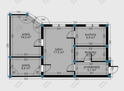 Łódź/55m2/Kamińskiego/3 pok/parking/media miejskie