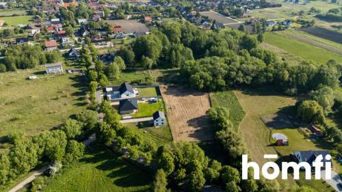 Działka budowlana Brzezia Łąka, widok na las.