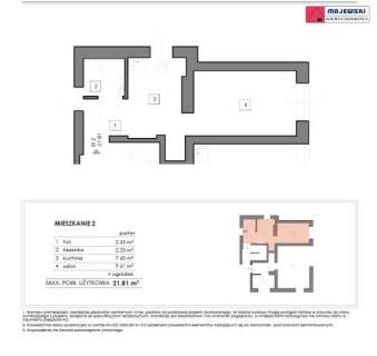 Skawina 1pok 26m2 239tyś