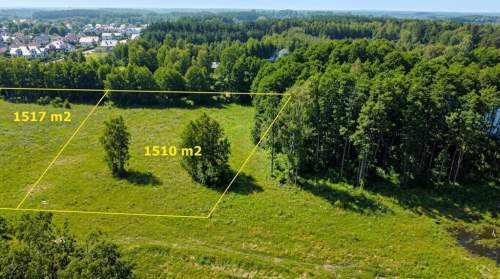 Działka budowlana 1510m2 MPZP Opypy