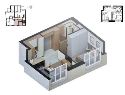 DWA POKOJE, STAN DEWELOPERSKI, KROWORZA 32M2