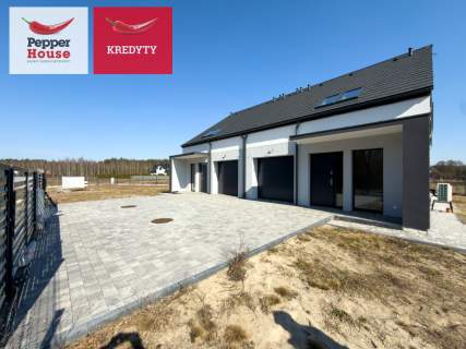 Nowoczesny bliźniak 140 m2 Przyłęki Działka 700m2
