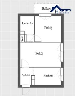Mieszkanie 2 Pokojowe/35,60 m2/PKP/Balkon