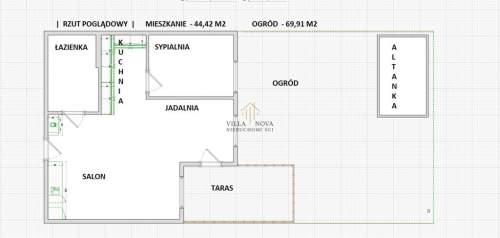 Zagrodnicza Ogród z Altanką 70m2/Zamknięte Osiedle