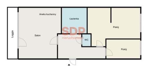 3 pokoje po remoncie loggia 52,5 m2 cicha i spokojna okolica