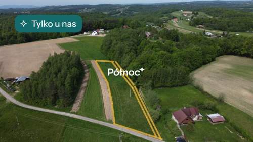 Widokowa działka w Borównej k/Bochni