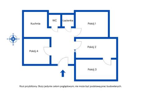 Przestronne mieszkanie 57,4 m2 Biłgoraj