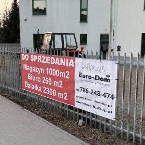 Magazyn z biurem przy trasie w Błoniu