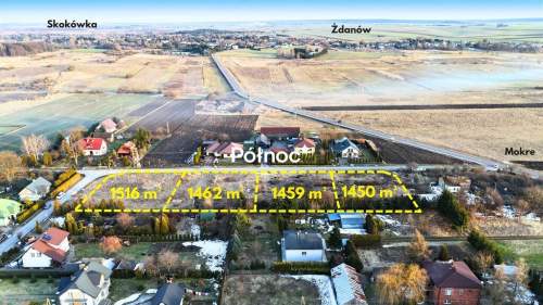 14 arowe działki budowlane Mokre. Obrzeża Zamościa