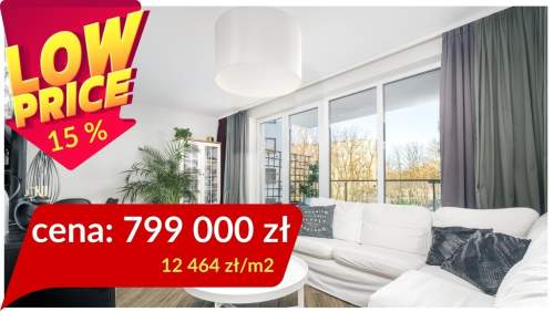 Apartament -WYSPA SOLNA 64 m -3 POKOJE GARAŻ
