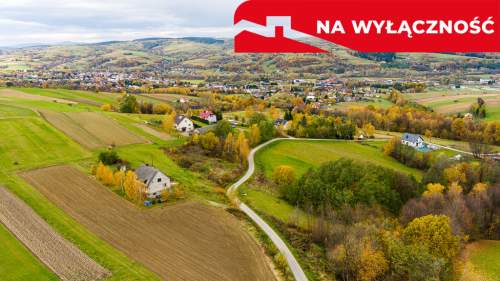 Działka budowlana widokowa Bobowa 15 ar