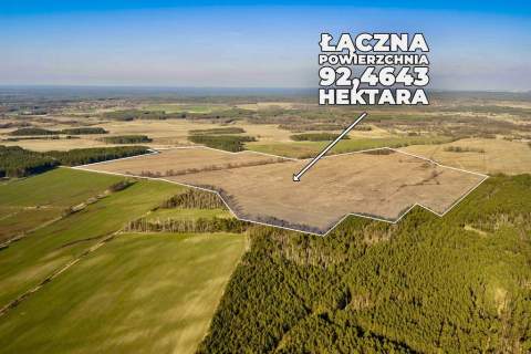 Działka rolna na sprzedaż aż 92,5 ha