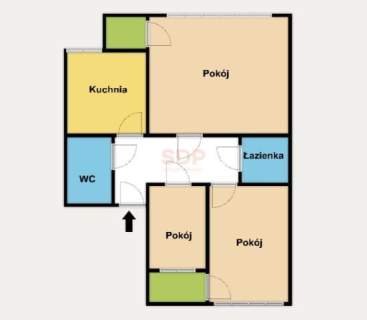 Włodkowica, 65 m2, 3 pokoje, III p. 2 balkony