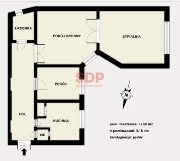 77 m2 w modernistycznej kamienicy - POTENCJAŁ I PRESTIŻ