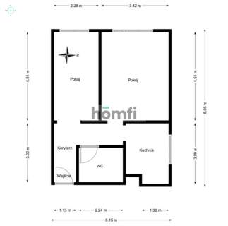 Gliwice Przy Politechnice Niskie opłaty 43 m2