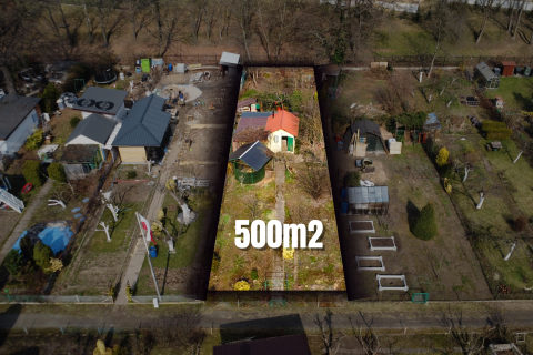 Na sprzedaż Działka ROD Odra 500m2 ul. Okólna Centrum