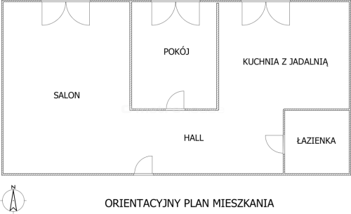 Pierwsze piętro, 64,3m2, kamienica, Białogard.
