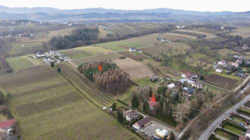 Siedlisko z dużym domem, działka budowlana 1,3 ha, ogrodzona