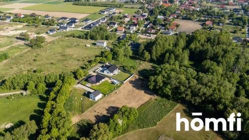 Działka budowlana Brzezia Łąka, widok na las.