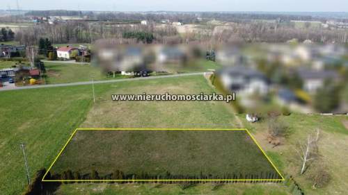 Działka budowlana w trzeciej linii zabudowy 10 ar