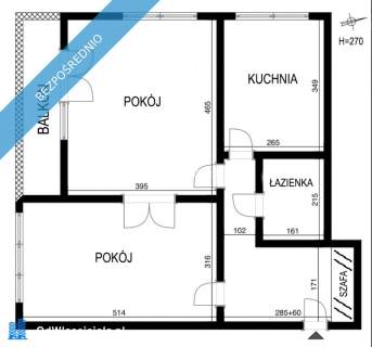 Bezpośrednio Jasne 2 pokojowe Mieszkanie Centrum Ogrzewanie
