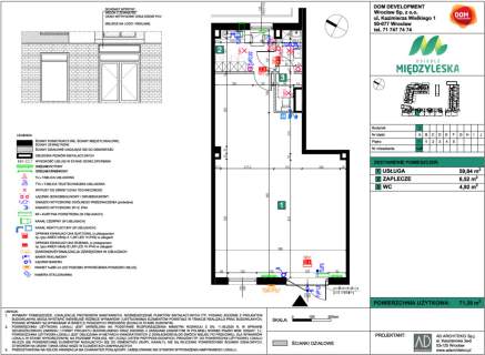 Lokal usługowy 71m2 stan deweloperski witryny