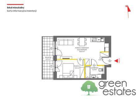 2 pokoje balkon 8 m 0% Gotowe Promocja KL