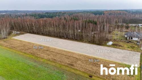 Działka w otoczeniu lasu 1211 m2