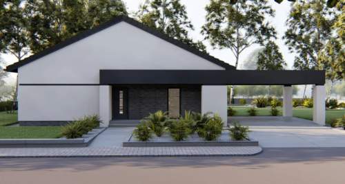 Nowy, parterowy dom z dużą działką - Kozy koło Bi