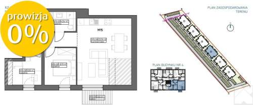Gotowe 3 pokojowe mieszkanie 52,60 m2 Załęże