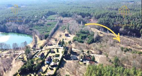 Działka 2,43 ha   widok na las, 300 m od Jeziora 